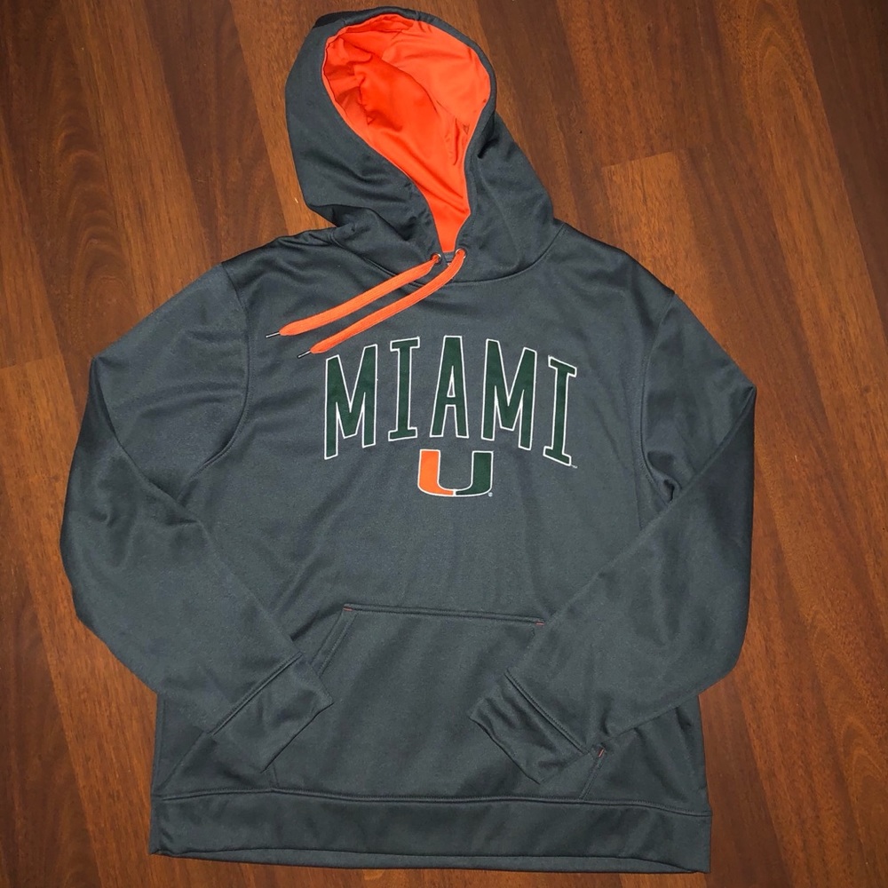 University of Miami Logo Pullover Hoodie